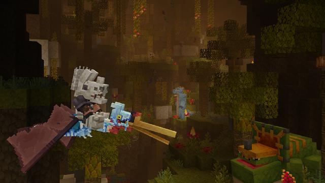 Screenshot of the Minecraft Bedrock Marketplace product Caves Expanded Add-On created by Levelatics.