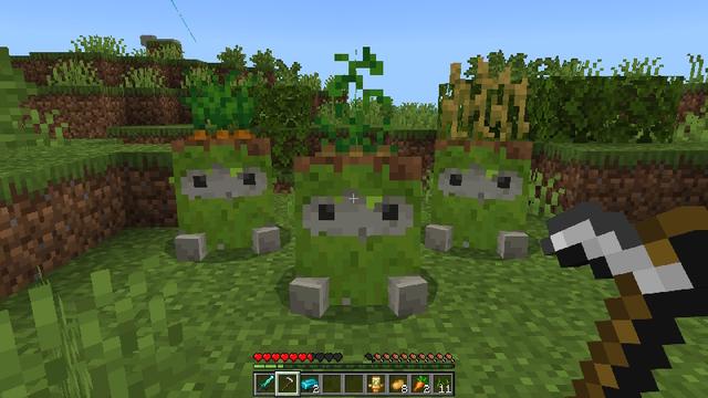 Screenshot of the Minecraft Bedrock Marketplace product MONSTERS Add-On created by Levelatics.