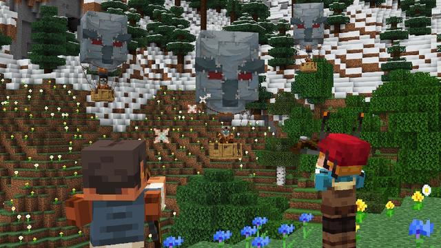Screenshot of the Minecraft Bedrock Marketplace product MONSTERS Add-On created by Levelatics.