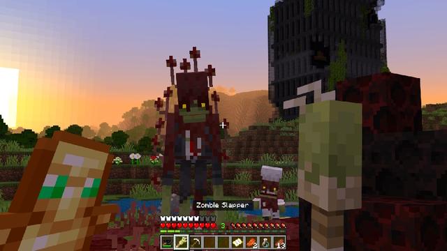 Screenshot of the Minecraft Bedrock Marketplace product ZOMBIFIED Add-On created by Levelatics.