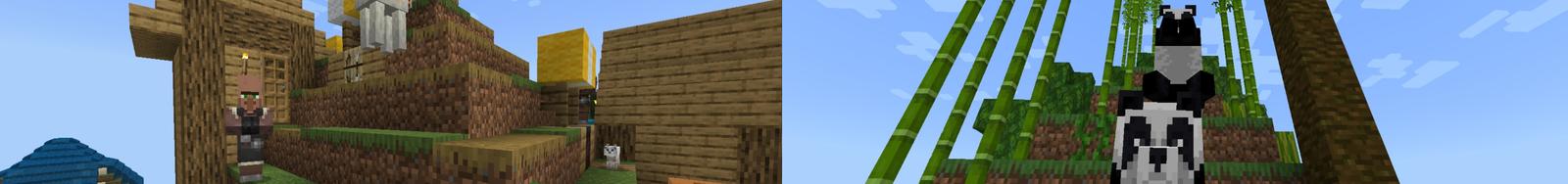 Panorama of the Minecraft Bedrock Marketplace product 100 Days: Pyramids created by Lifeboat.