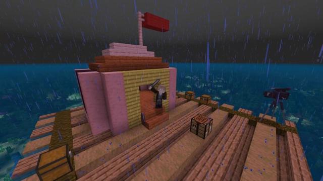 Screenshot of the Minecraft Bedrock Marketplace product 7 Days Stranded At Sea created by Lifeboat.