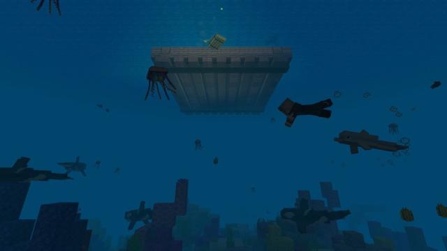 Screenshot of the Minecraft Bedrock Marketplace product 7 Days Stranded At Sea created by Lifeboat.