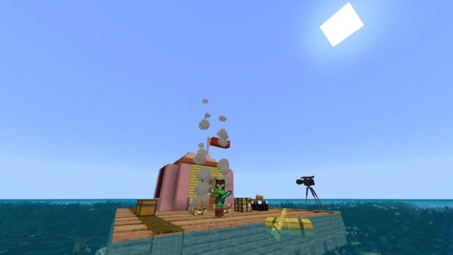 Screenshot of the Minecraft Bedrock Marketplace product 7 Days Stranded At Sea created by Lifeboat.