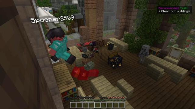 Screenshot of the Minecraft Bedrock Marketplace product Abandoned City: Survive 7 Days created by Lifeboat.