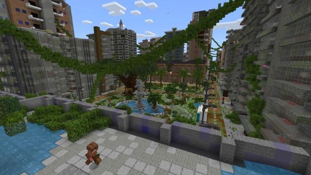 Screenshot of the Minecraft Bedrock Marketplace product Abandoned City: Survive 7 Days created by Lifeboat.