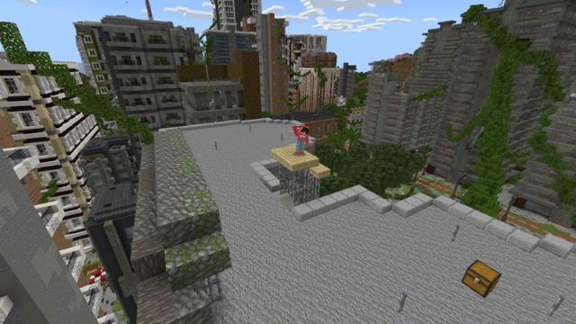 Screenshot of the Minecraft Bedrock Marketplace product Abandoned City: Survive 7 Days created by Lifeboat.