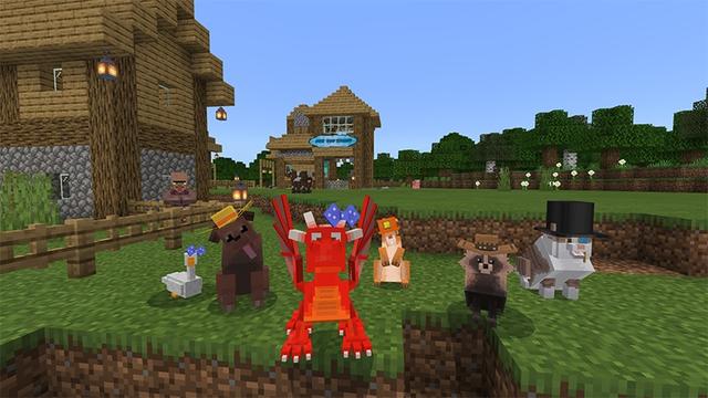 Screenshot of the Minecraft Bedrock Marketplace product Adopt a Pet created by Lifeboat.