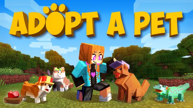 Thumbnail of the Minecraft Bedrock Marketplace product Adopt a Pet created by Lifeboat.