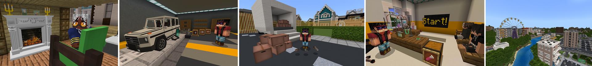 Panorama of the Minecraft Bedrock Marketplace product Advanced Roleplay created by Lifeboat.