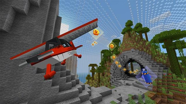 Screenshot of the Minecraft Bedrock Marketplace product Airplane Rush created by Lifeboat.