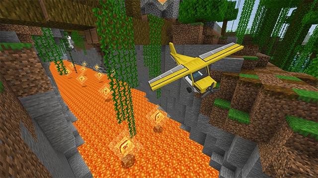 Screenshot of the Minecraft Bedrock Marketplace product Airplane Rush created by Lifeboat.