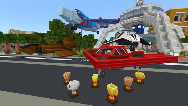 Screenshot of the Minecraft Bedrock Marketplace product Airplane Rush created by Lifeboat.