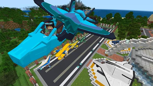 Screenshot of the Minecraft Bedrock Marketplace product Airplane Rush created by Lifeboat.