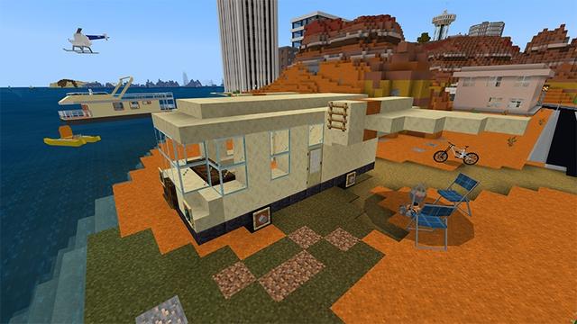 Screenshot of the Minecraft Bedrock Marketplace product American RVs created by Lifeboat.