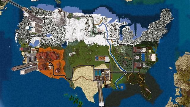 Screenshot of the Minecraft Bedrock Marketplace product American RVs created by Lifeboat.
