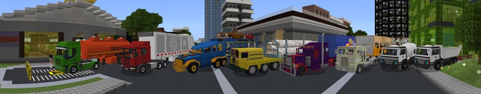 Panorama of the Minecraft Bedrock Marketplace product American Trucks 2 created by Lifeboat.