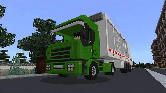 Screenshot of the Minecraft Bedrock Marketplace product American Trucks 2 created by Lifeboat.