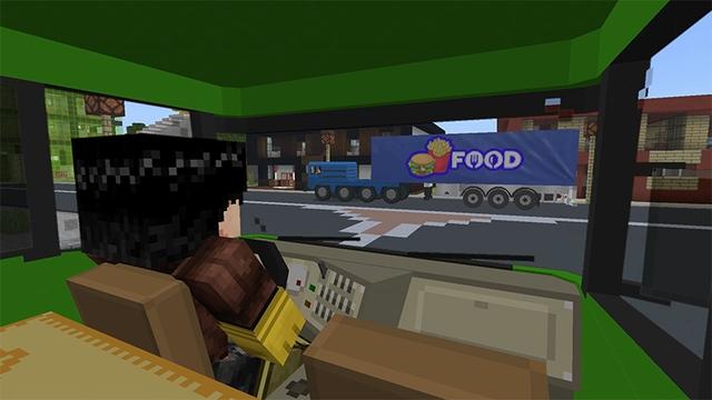 Screenshot of the Minecraft Bedrock Marketplace product American Trucks 2 created by Lifeboat.