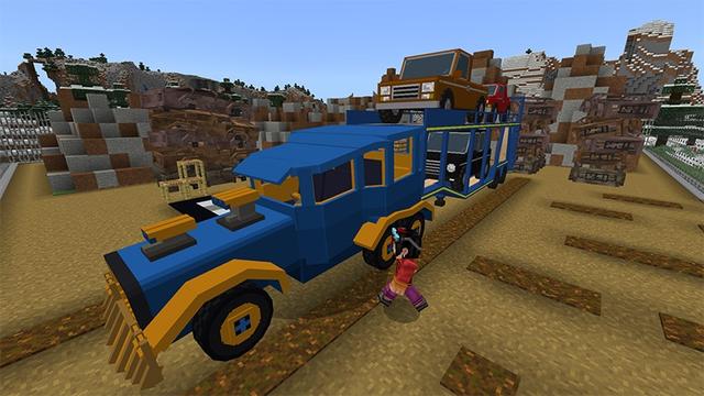 Screenshot of the Minecraft Bedrock Marketplace product American Trucks 2 created by Lifeboat.