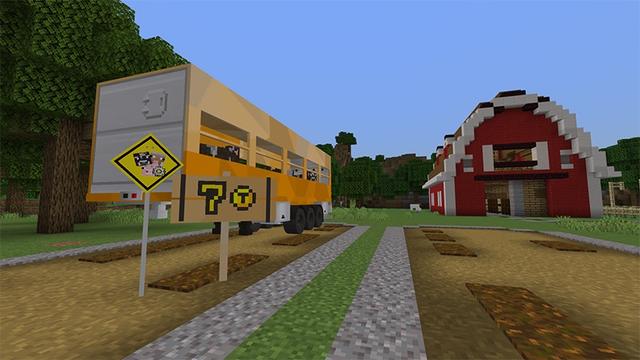 Screenshot of the Minecraft Bedrock Marketplace product American Trucks 2 created by Lifeboat.