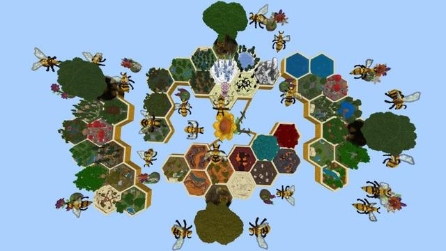 Screenshot of the Minecraft Bedrock Marketplace product Among Bees created by Lifeboat.