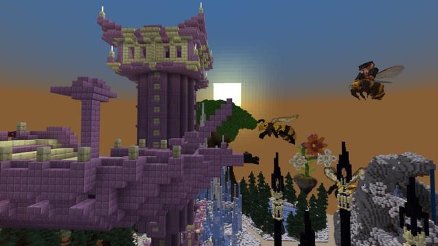 Screenshot of the Minecraft Bedrock Marketplace product Among Bees created by Lifeboat.