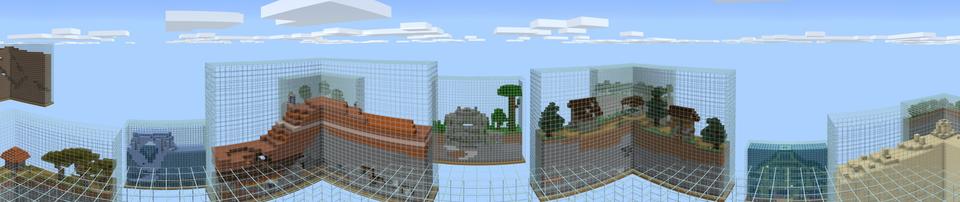 Panorama of the Minecraft Bedrock Marketplace product Ant Farm Skyblock created by Lifeboat.