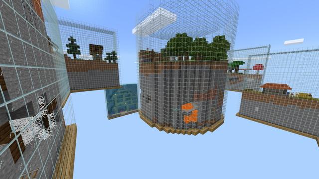 Screenshot of the Minecraft Bedrock Marketplace product Ant Farm Skyblock created by Lifeboat.