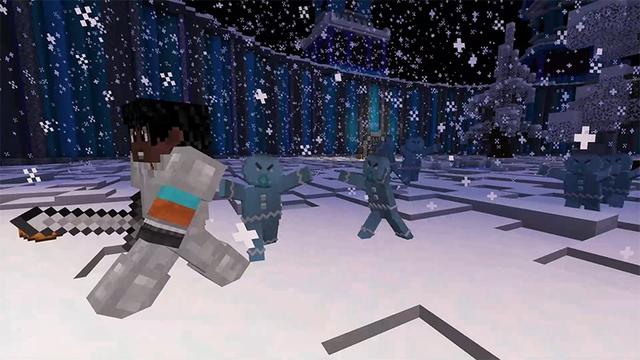 Screenshot of the Minecraft Bedrock Marketplace product Arctic Mob Arena created by Lifeboat.
