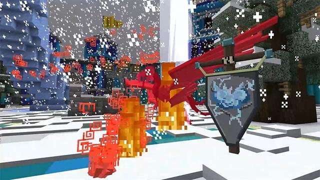 Screenshot of the Minecraft Bedrock Marketplace product Arctic Mob Arena created by Lifeboat.