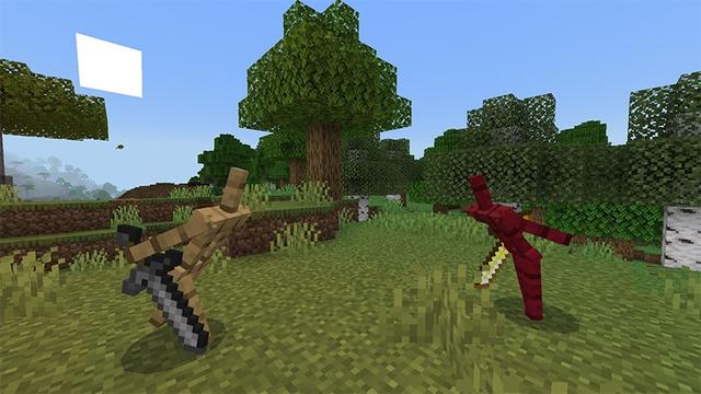 Screenshot of the Minecraft Bedrock Marketplace product Armor Stand Soldiers Add-On created by Lifeboat.