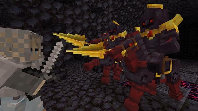 Screenshot of the Minecraft Bedrock Marketplace product Armor Stand Soldiers Add-On created by Lifeboat.