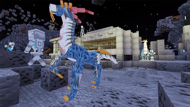 Screenshot of the Minecraft Bedrock Marketplace product Asteroid Base created by Lifeboat.
