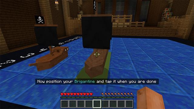 Screenshot of the Minecraft Bedrock Marketplace product Battle Boats created by Lifeboat.