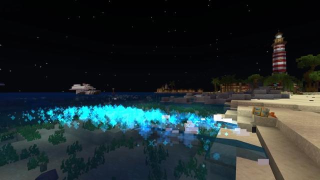 Screenshot of the Minecraft Bedrock Marketplace product Beach Resort created by Lifeboat.