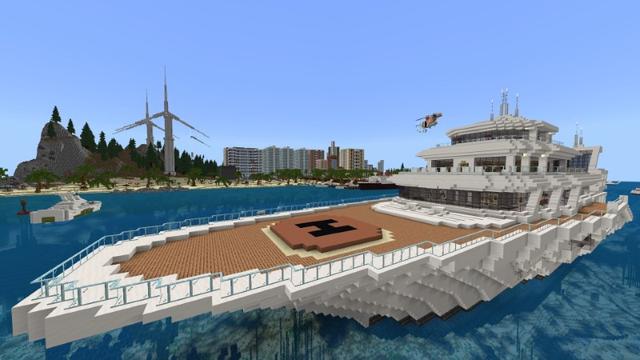 Screenshot of the Minecraft Bedrock Marketplace product Beach Resort created by Lifeboat.