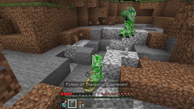 Screenshot of the Minecraft Bedrock Marketplace product Become a Creeper created by Lifeboat.