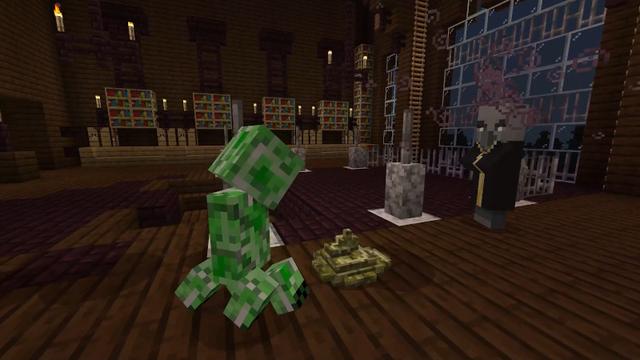 Screenshot of the Minecraft Bedrock Marketplace product Become a Creeper created by Lifeboat.