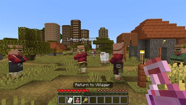 Screenshot of the Minecraft Bedrock Marketplace product Become a Villager created by Lifeboat.