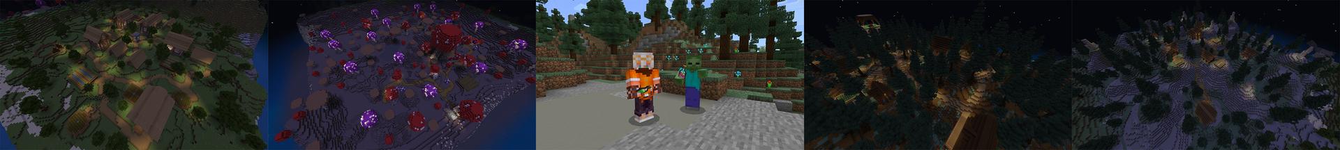 Panorama of the Minecraft Bedrock Marketplace product Become a Zombie created by Lifeboat.