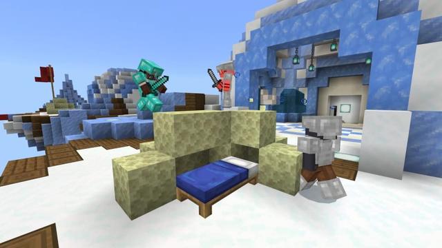 Screenshot of the Minecraft Bedrock Marketplace product BedWars: Origins created by Lifeboat.