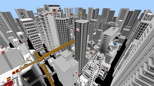 Screenshot of the Minecraft Bedrock Marketplace product Bike Parkour created by Lifeboat.