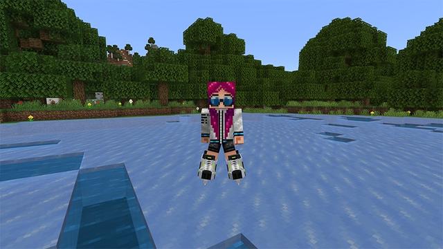 Screenshot of the Minecraft Bedrock Marketplace product Bikes, Scooters & Skateboards created by Lifeboat.