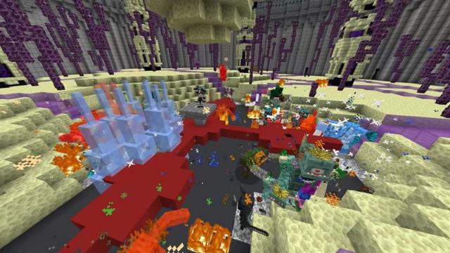 Screenshot of the Minecraft Bedrock Marketplace product Biome Bosses created by Lifeboat.