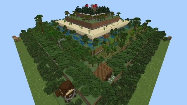 Screenshot of the Minecraft Bedrock Marketplace product Biome Pyramid created by Lifeboat.