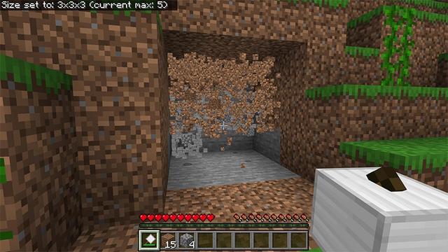 Screenshot of the Minecraft Bedrock Marketplace product Block Hammers Add-On created by Lifeboat.