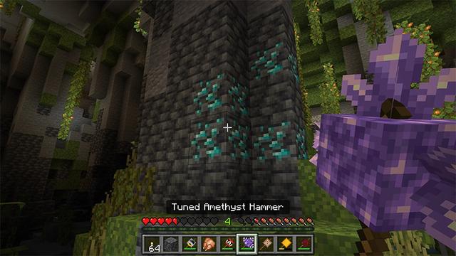 Screenshot of the Minecraft Bedrock Marketplace product Block Hammers Add-On created by Lifeboat.