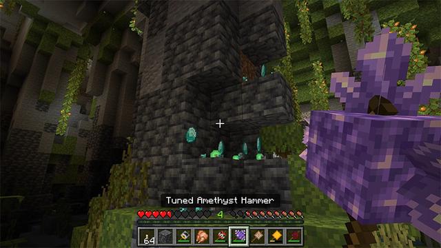 Screenshot of the Minecraft Bedrock Marketplace product Block Hammers Add-On created by Lifeboat.