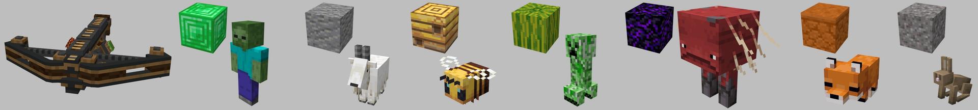 Panorama of the Minecraft Bedrock Marketplace product Blocks are Mobs created by Lifeboat.